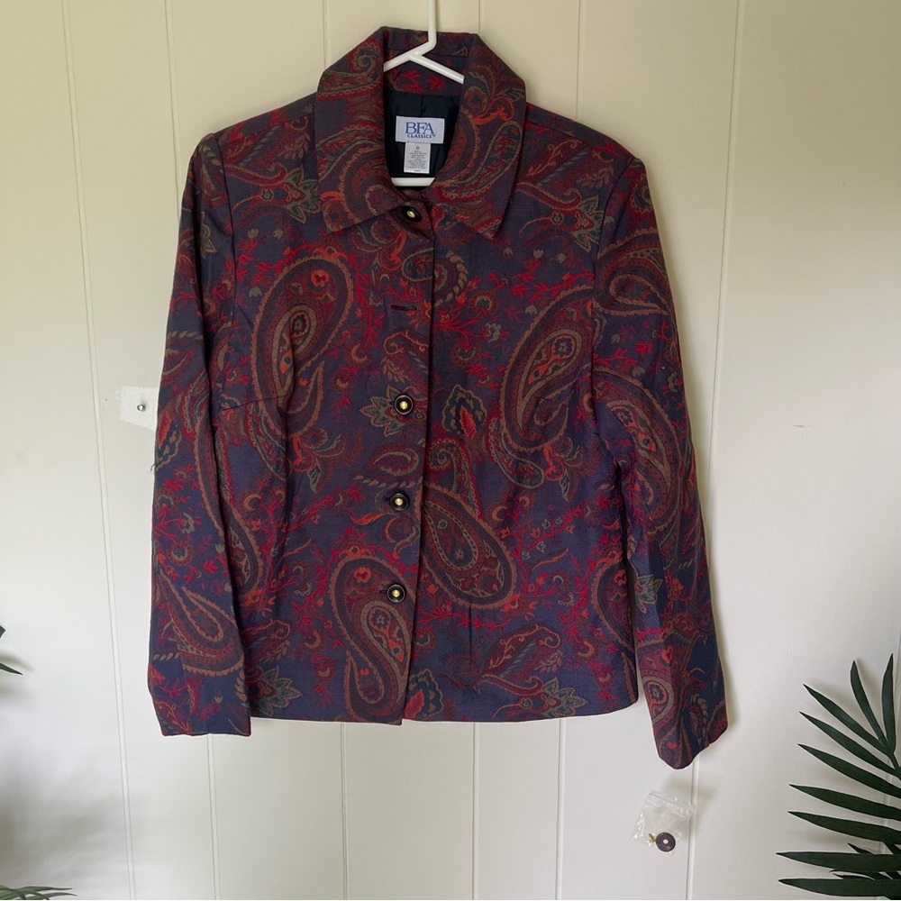 FA Classics Red and Orange Textured Jacket